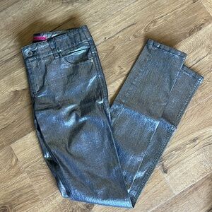 Alice + Olivia skinny jeans with shimmer size 0